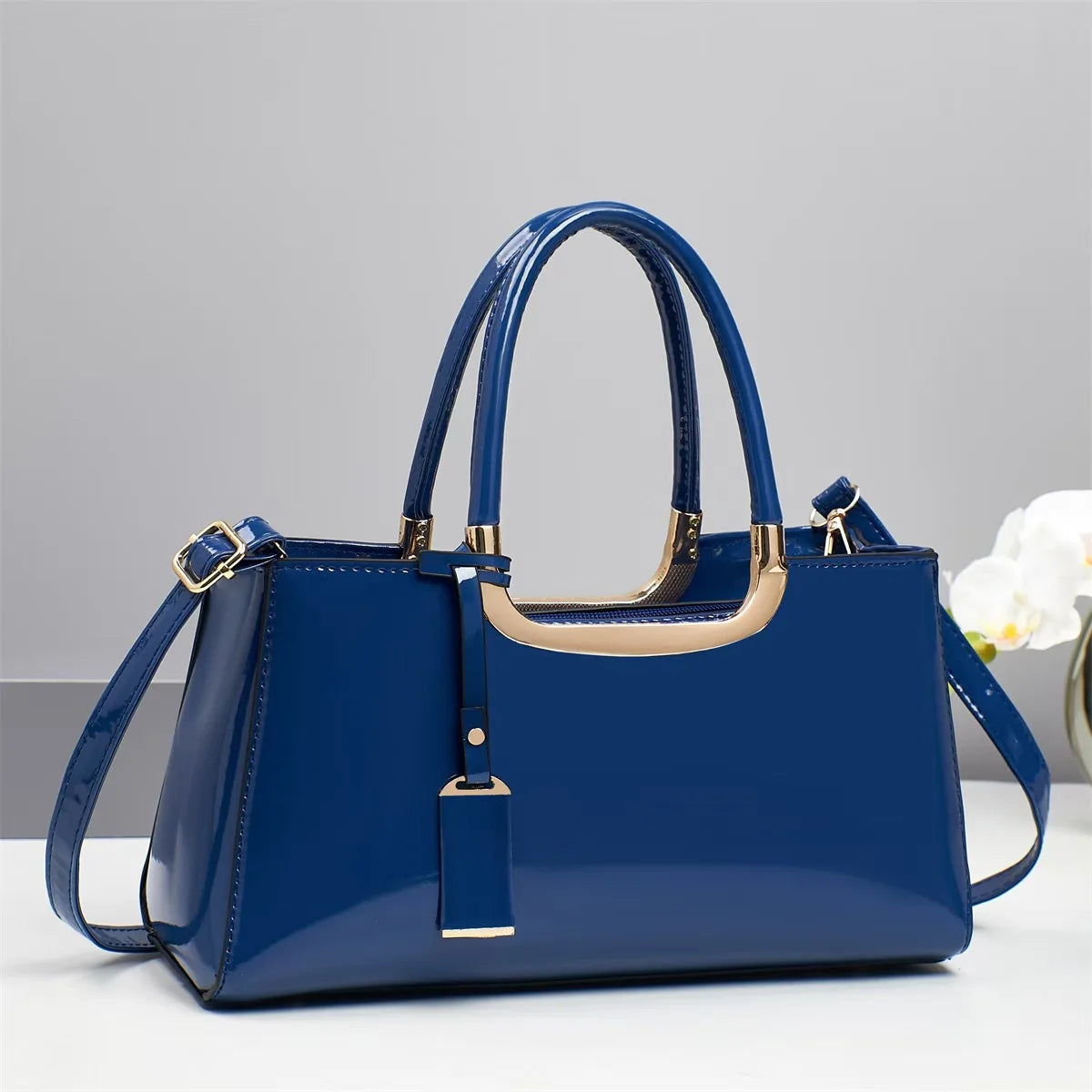 Structured Square Shoulder Tote
