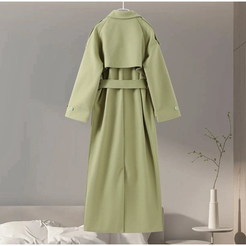 Double-Breasted Long Coat