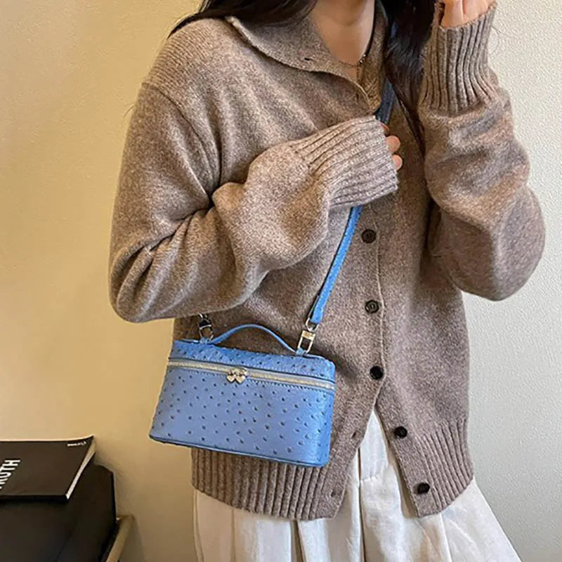 Ladies' Handbag 2026 New Fashionable And Minimalist Style Rivet Small Square Bag Single Shoulder Crossbody Bags