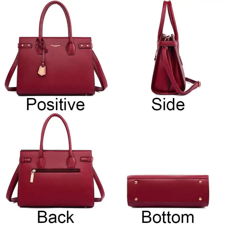 Genuine Brand Handbags For Women 2026 Ladies Hand Bag Female Leather Shoulder Top-Handle Crossbody Bags Casual Tote Sac сумка