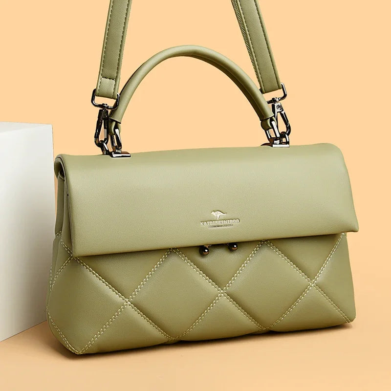 Soft Faux Leather Everyday Crossbody Tote