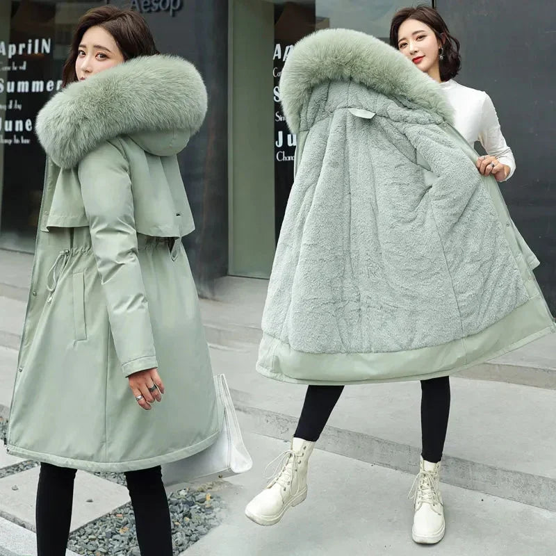 Hooded Padded Winter Parka Coat