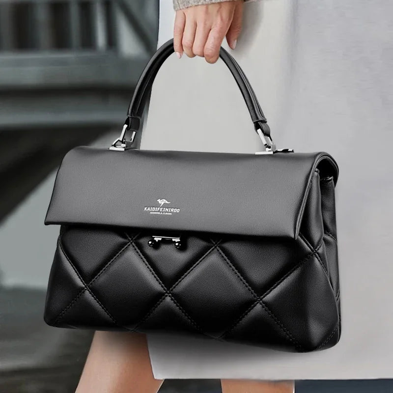 Soft Faux Leather Everyday Crossbody Tote