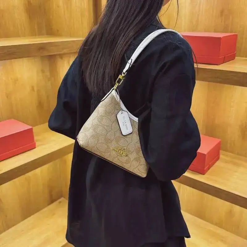 Geometric Print Underarm Crossbody Bag