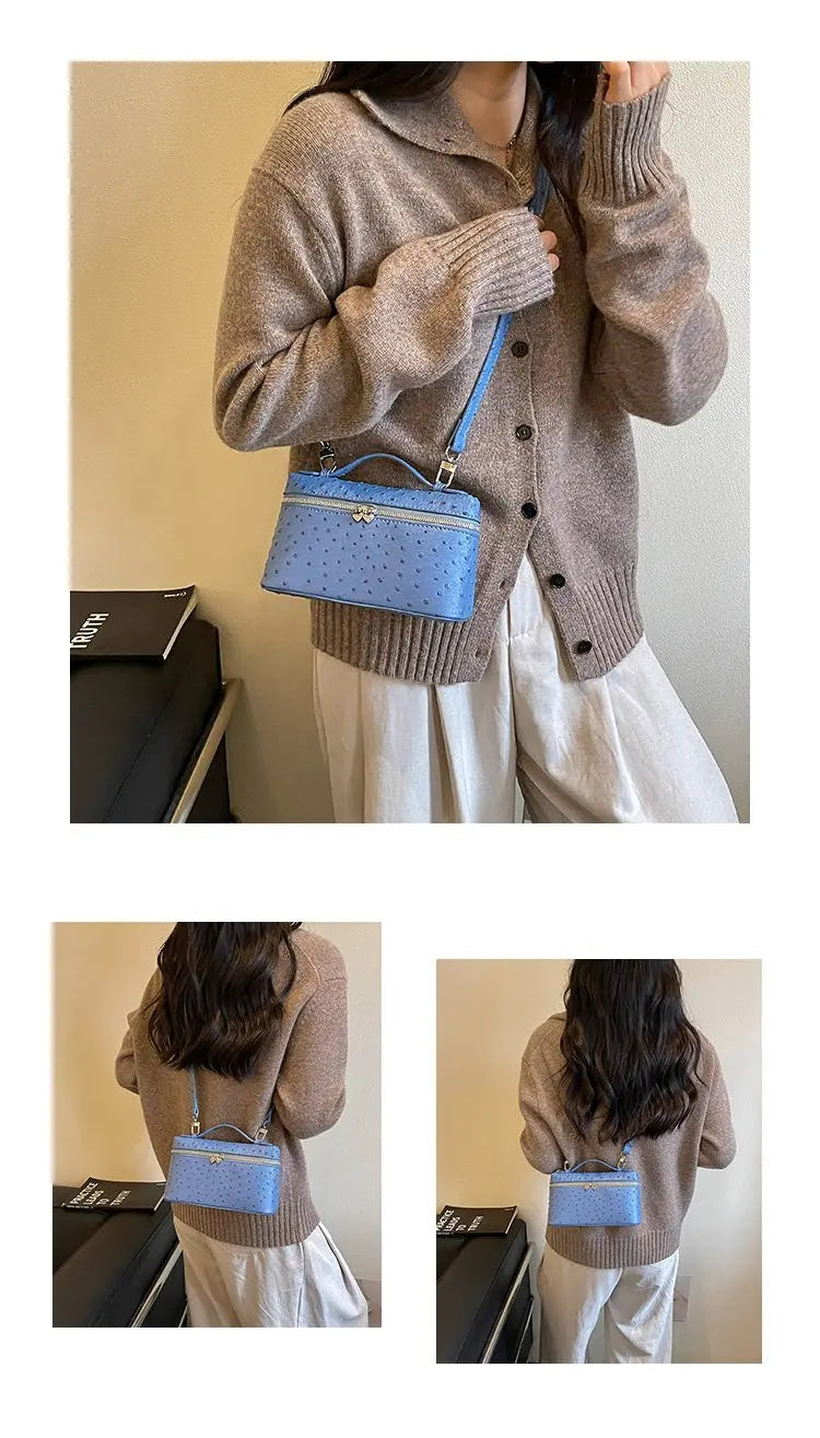 Ladies' Handbag 2026 New Fashionable And Minimalist Style Rivet Small Square Bag Single Shoulder Crossbody Bags