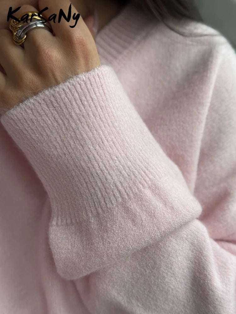 Oversized Knitted Pullover Sweater