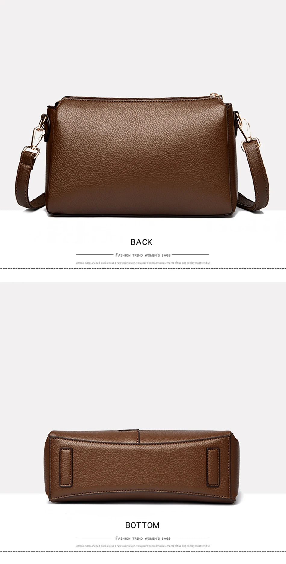 Three-Compartment Tassel Bucket Bag