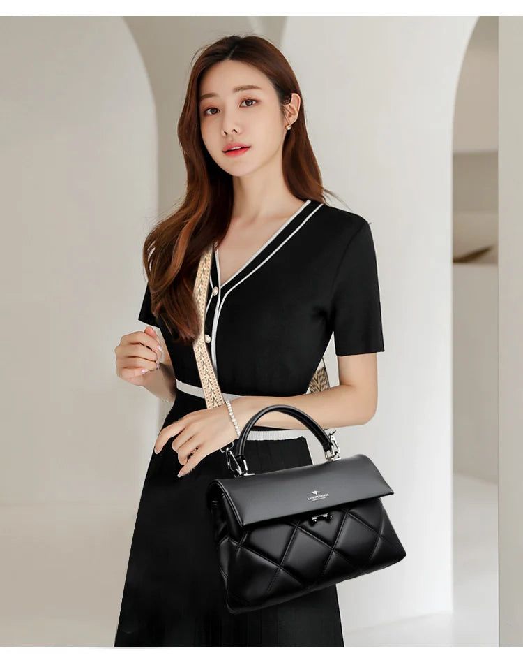 Soft Faux Leather Everyday Crossbody Tote