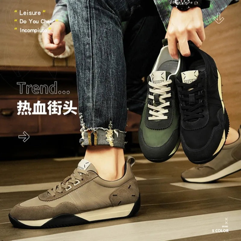 Men's Chunky Canvas Walking Sneakers