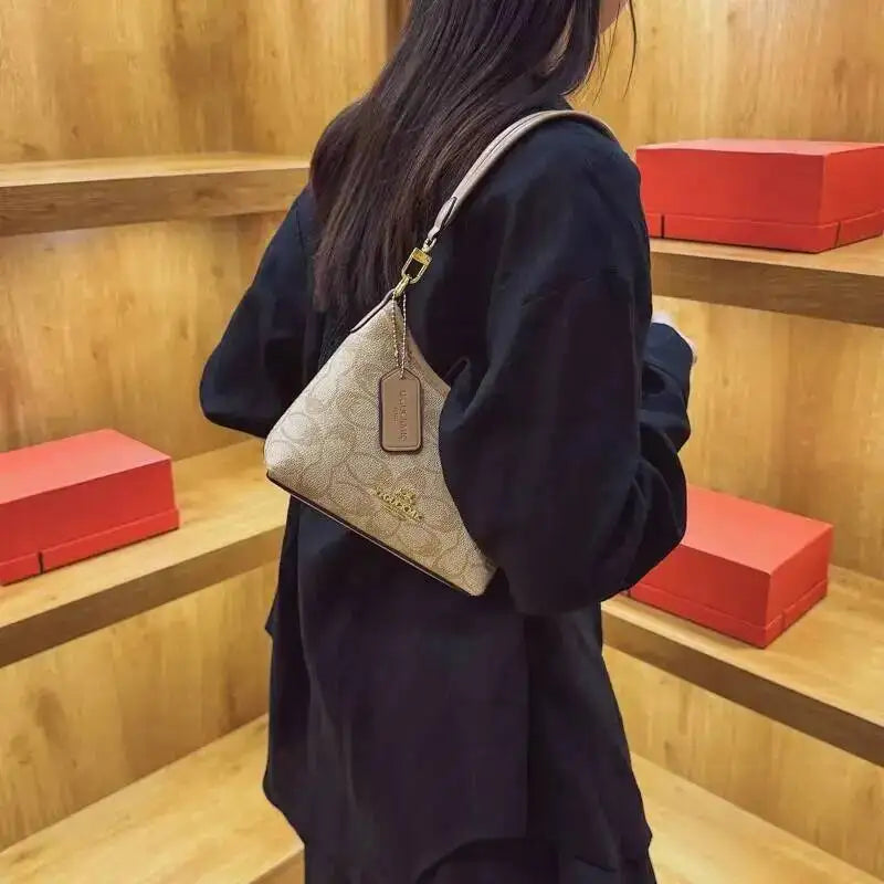 Geometric Print Underarm Crossbody Bag