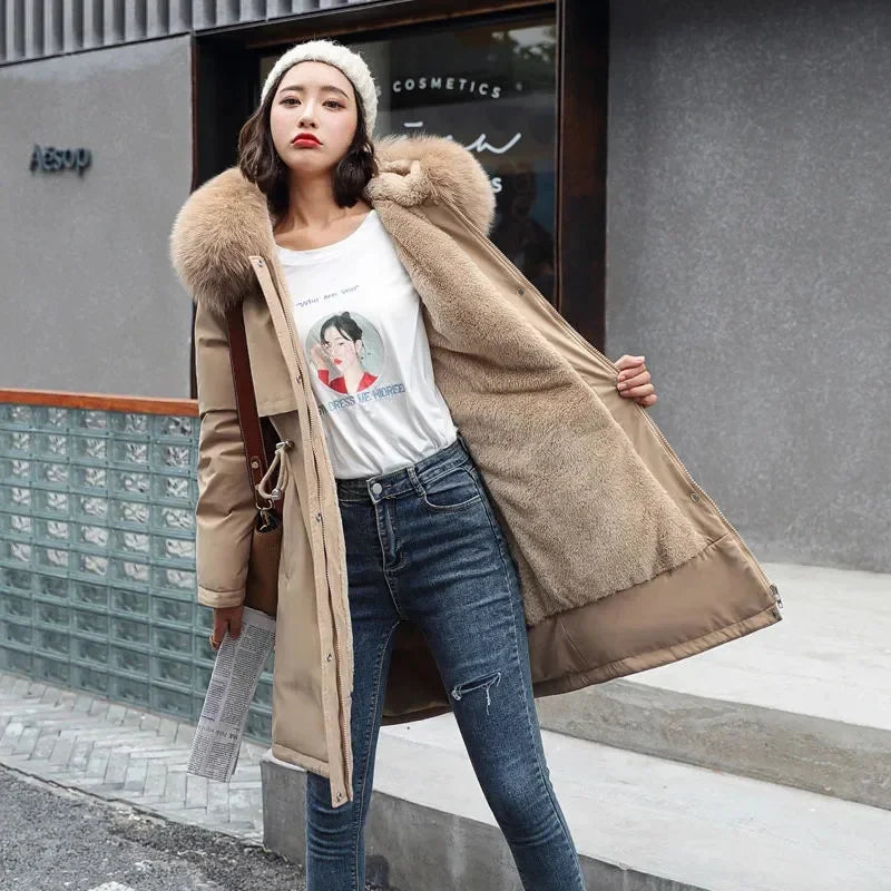 Hooded Padded Winter Parka Coat