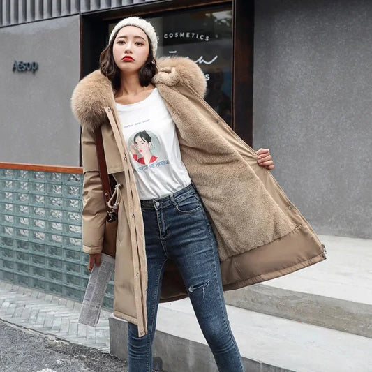 Hooded Padded Winter Parka Coat
