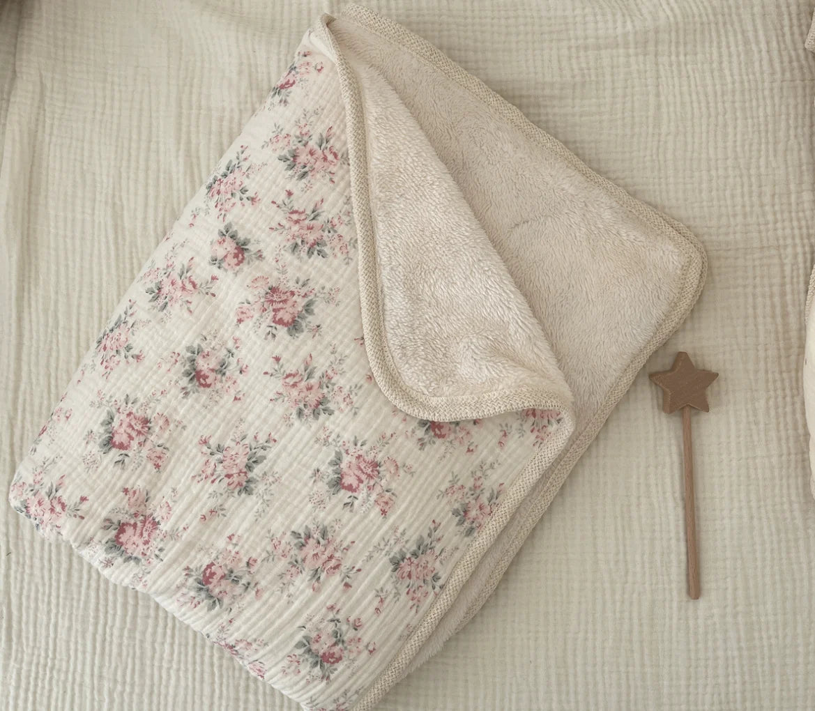 Muslin Baby Blanket Newborn Infant Swaddles Wrap Blankets Winter Fleece Thermal Crib Stroller Sleep Cover Soft Throw Blankets
