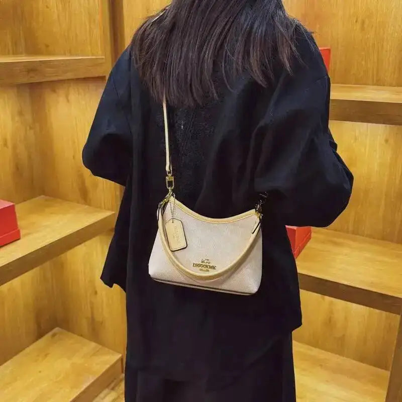 Geometric Print Underarm Crossbody Bag