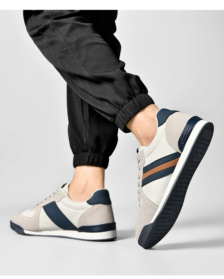 2026 Men Retro Sneakers Flat Sole Versatile Casual Shoes Comfortable Daily Footwear Stylish Vintage Men's Footwear