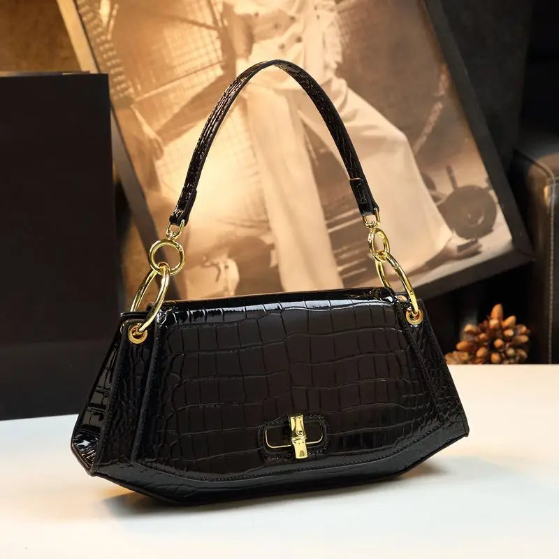 Designer Brand's New Stone Print Design Underarm Leather Shoulder Crossbody Bags for Women Сумка Женская