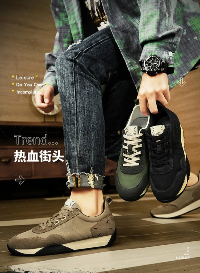 Men's Chunky Canvas Walking Sneakers