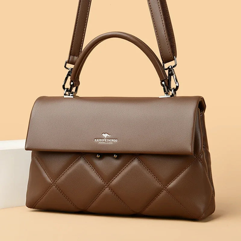 Soft Faux Leather Everyday Crossbody Tote