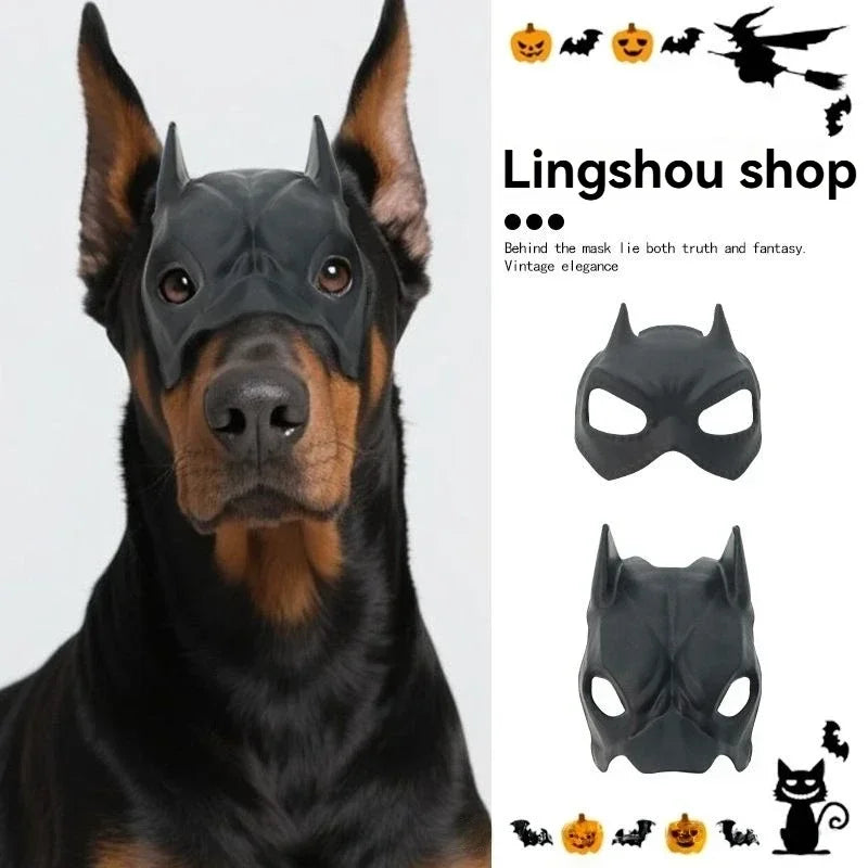 Funny Bat Cat Mask Pet Cosplay Costume for Halloween Masquerade Party Christmas New Year Easter Gift Cute Hero StyleAccessories