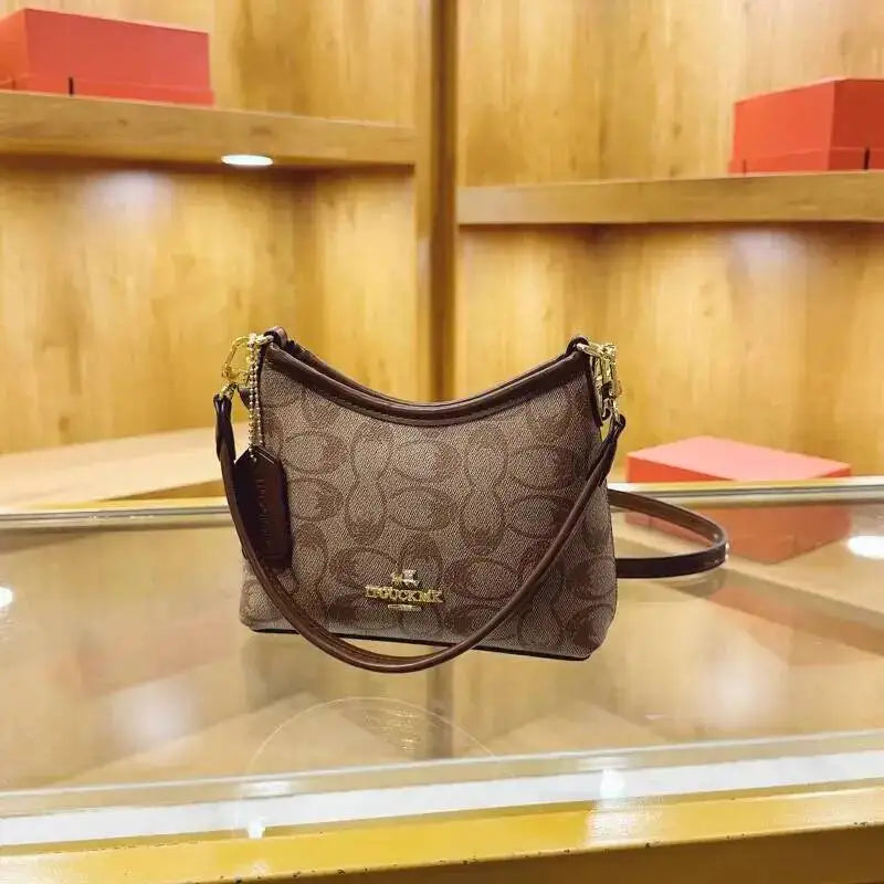 Geometric Print Underarm Crossbody Bag
