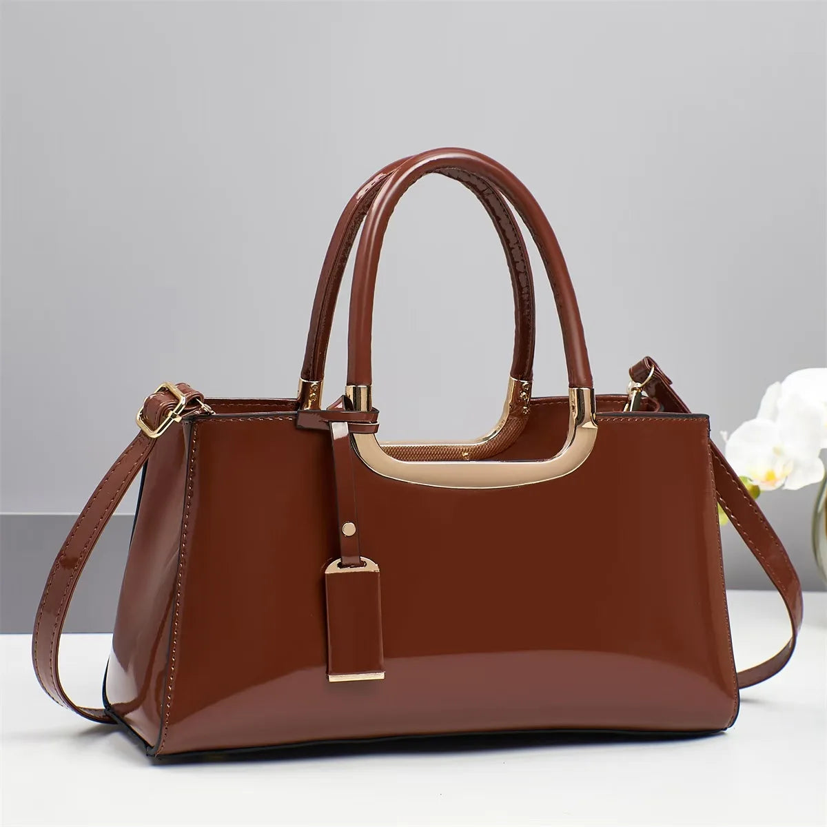 Structured Square Shoulder Tote