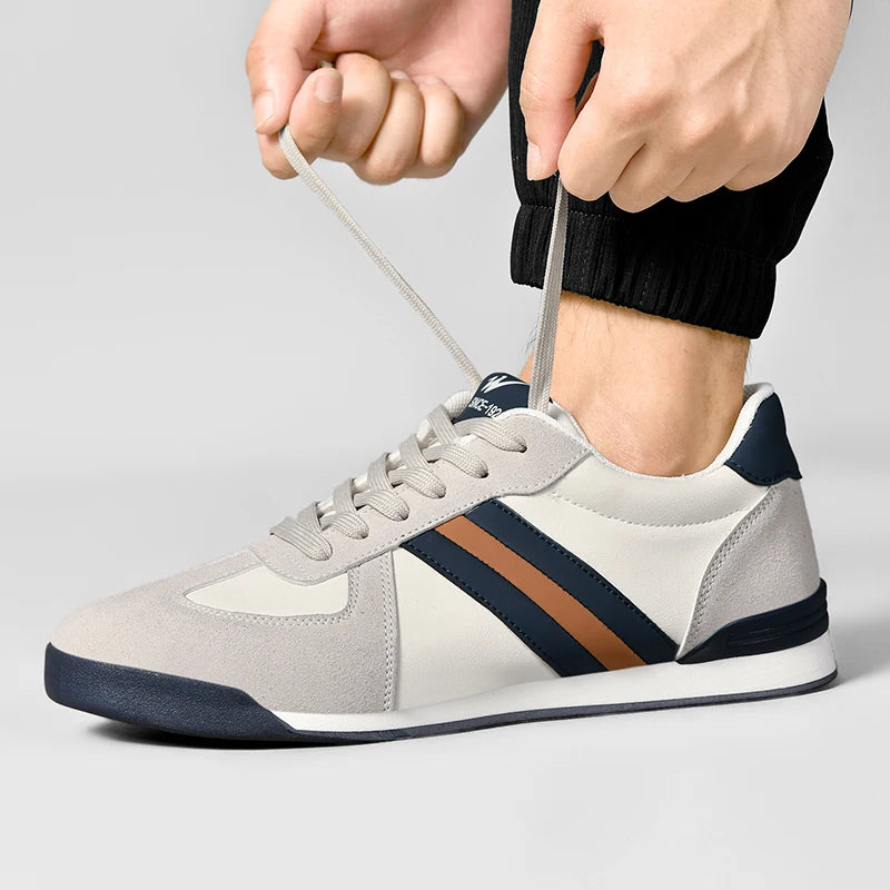 2026 Men Retro Sneakers Flat Sole Versatile Casual Shoes Comfortable Daily Footwear Stylish Vintage Men's Footwear