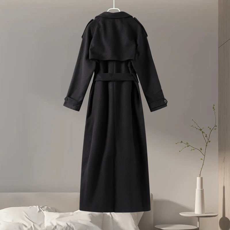 Double-Breasted Long Coat