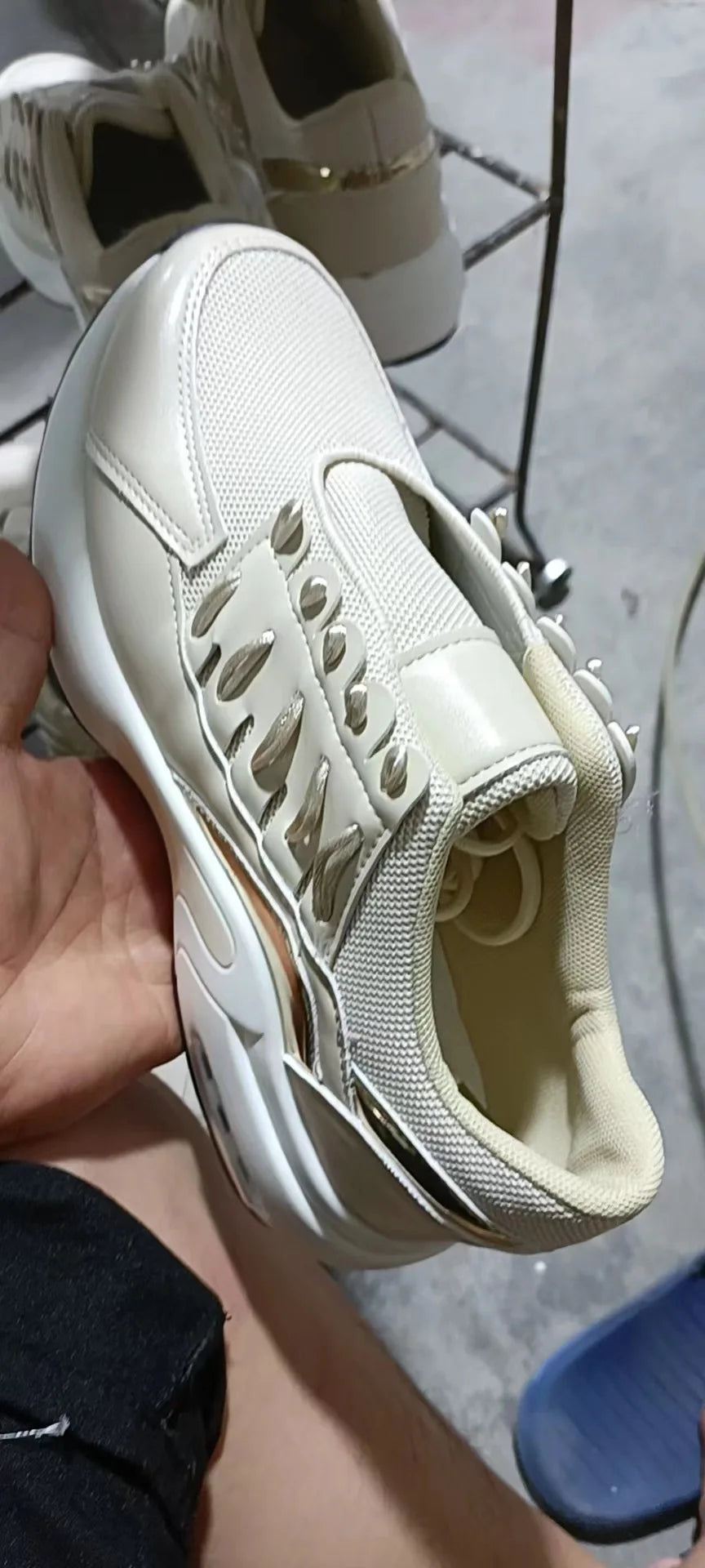 Women's Shoes Spring and Autumn New Mesh Breathable Casual Shoes Outdoor Lightweight Non-slip Wedge Heel Thick-soled Sneakers