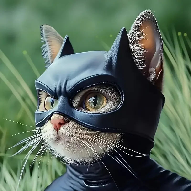 Funny Bat Cat Mask Pet Cosplay Costume for Halloween Masquerade Party Christmas New Year Easter Gift Cute Hero StyleAccessories