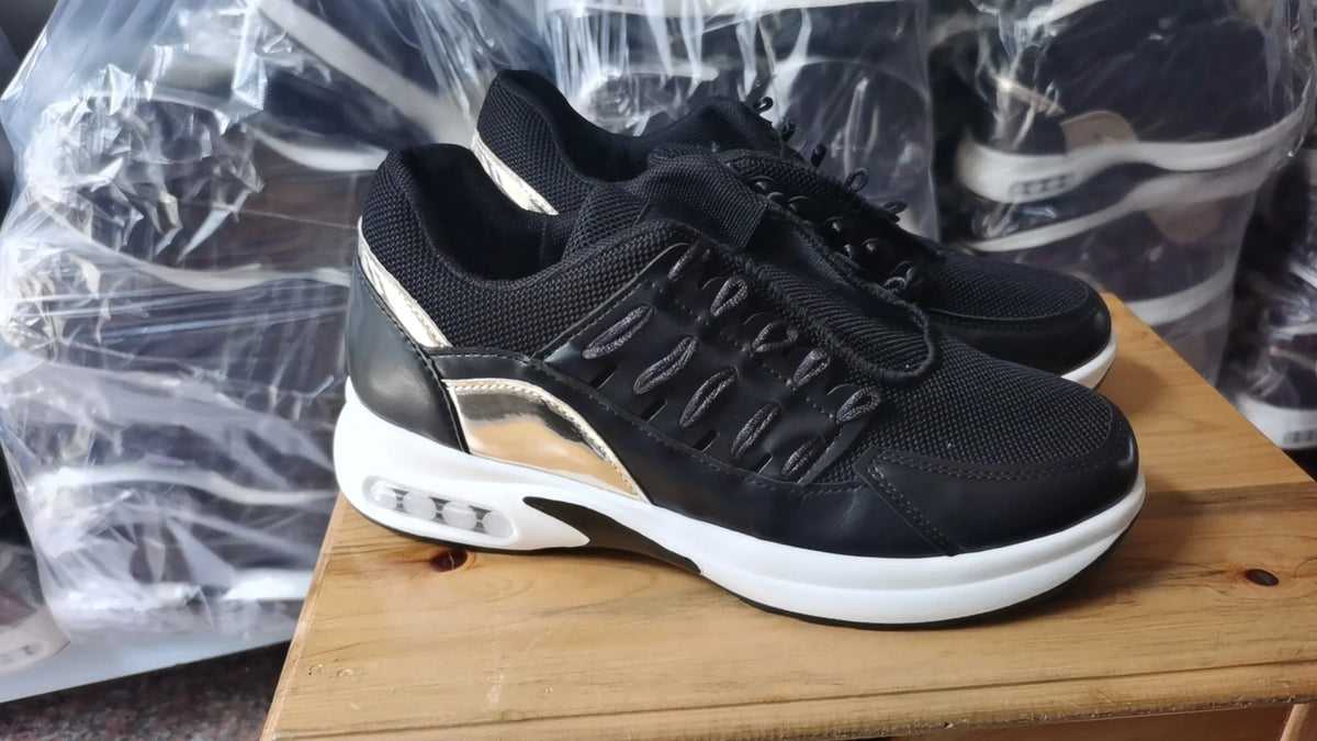 Women's Shoes Spring and Autumn New Mesh Breathable Casual Shoes Outdoor Lightweight Non-slip Wedge Heel Thick-soled Sneakers