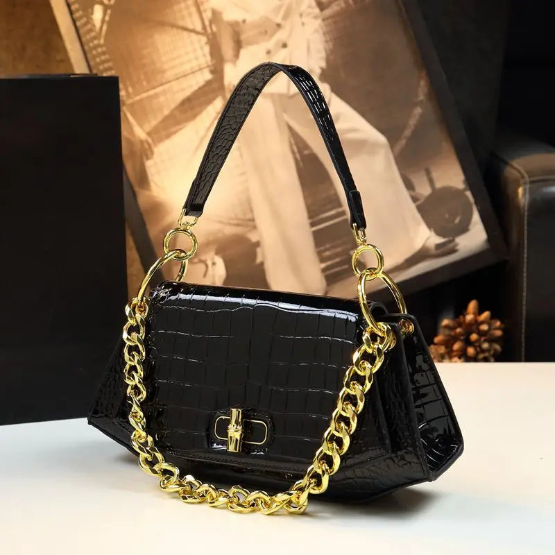 Designer Brand's New Stone Print Design Underarm Leather Shoulder Crossbody Bags for Women Сумка Женская