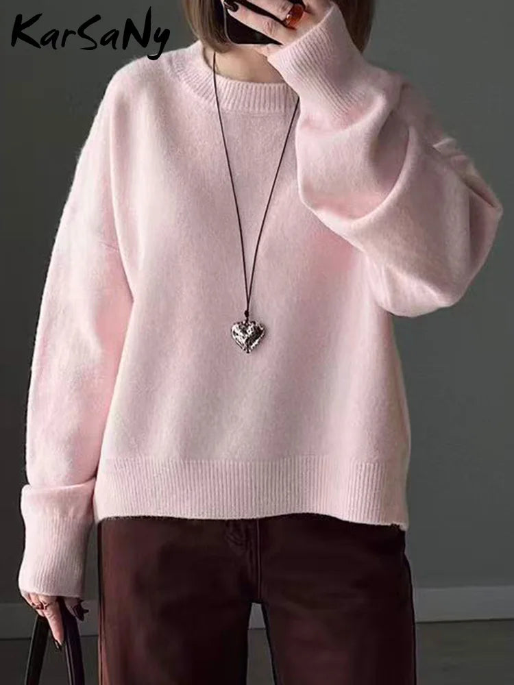 Oversized Knitted Pullover Sweater