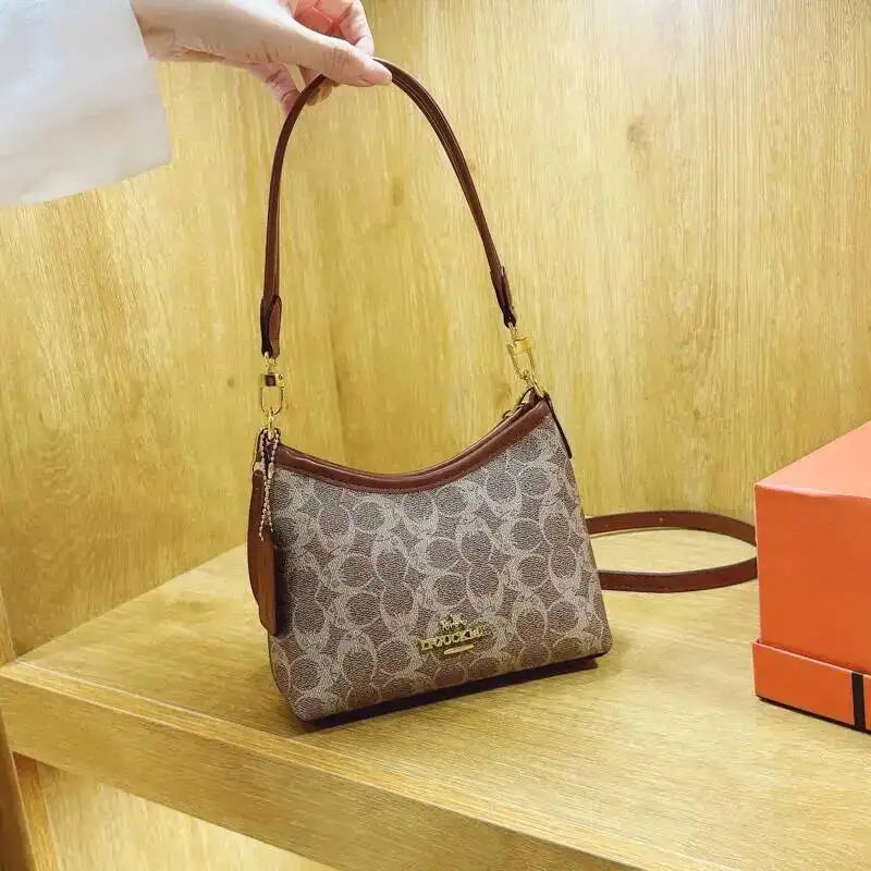 Geometric Print Underarm Crossbody Bag