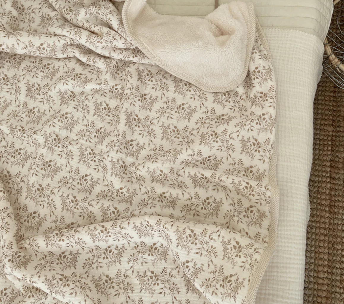 Muslin Baby Blanket Newborn Infant Swaddles Wrap Blankets Winter Fleece Thermal Crib Stroller Sleep Cover Soft Throw Blankets