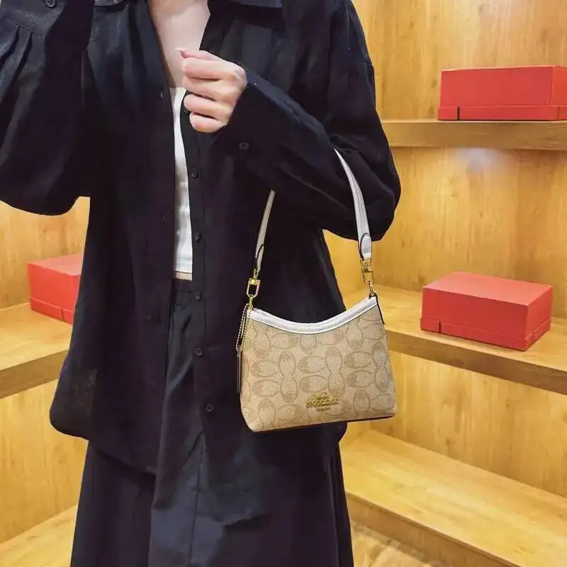 Geometric Print Underarm Crossbody Bag