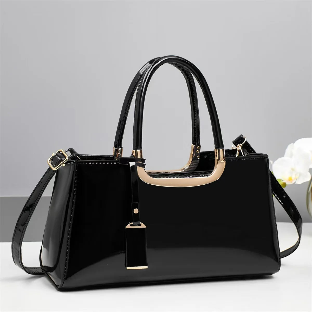 Structured Square Shoulder Tote