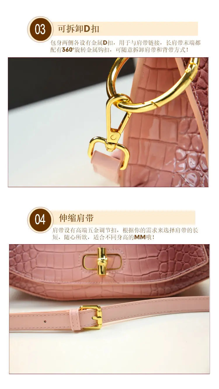 Designer Brand's New Stone Print Design Underarm Leather Shoulder Crossbody Bags for Women Сумка Женская