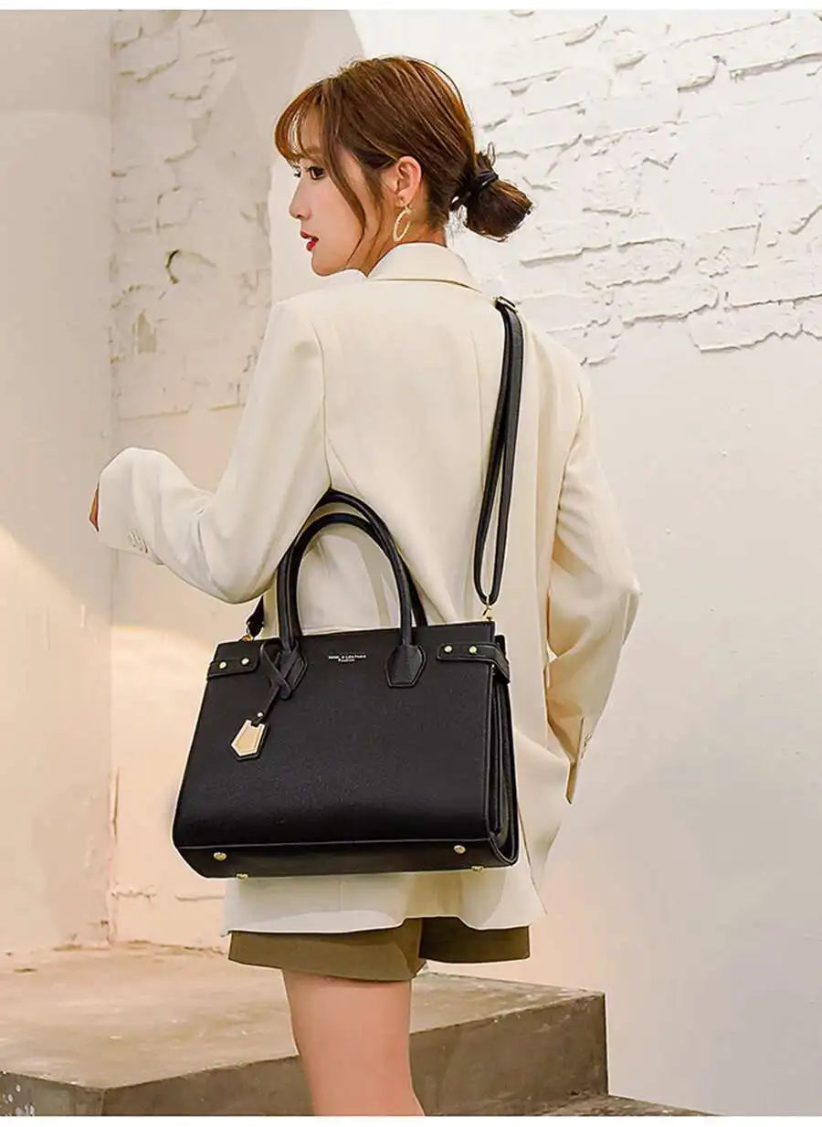 Genuine Brand Handbags For Women 2026 Ladies Hand Bag Female Leather Shoulder Top-Handle Crossbody Bags Casual Tote Sac сумка