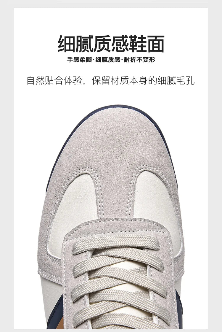 2026 Men Retro Sneakers Flat Sole Versatile Casual Shoes Comfortable Daily Footwear Stylish Vintage Men's Footwear