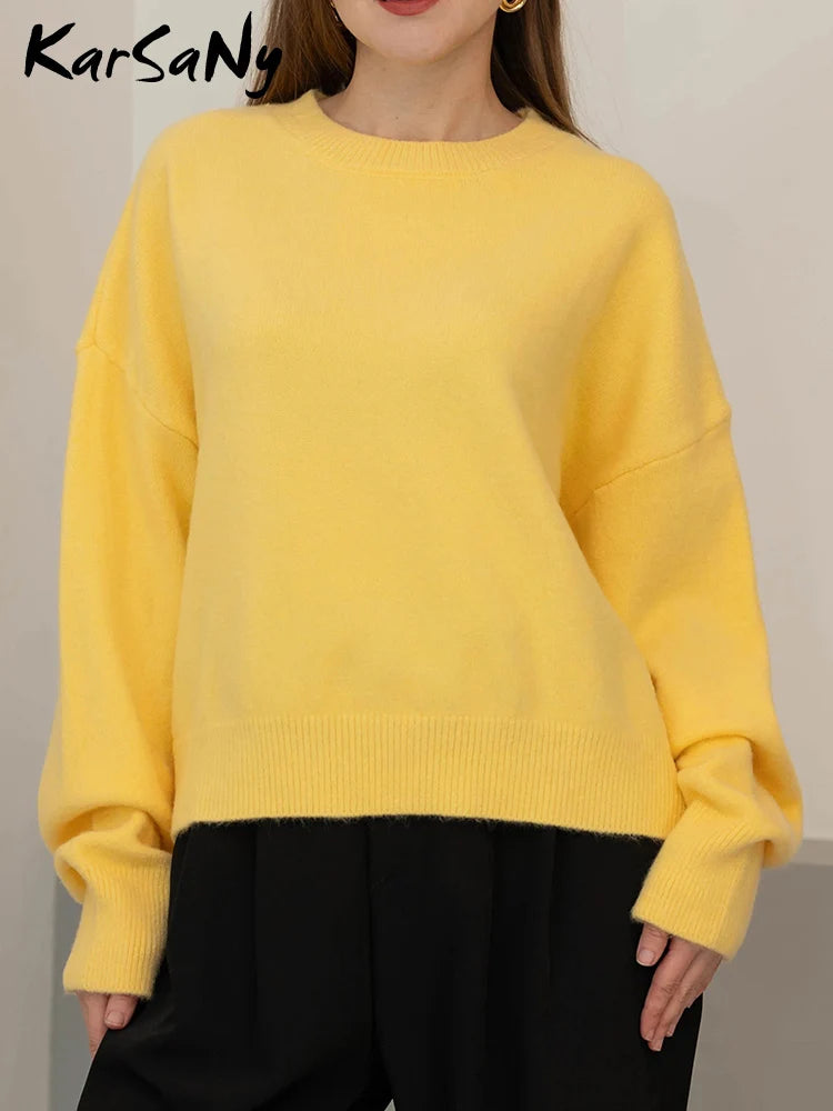 Oversized Knitted Pullover Sweater