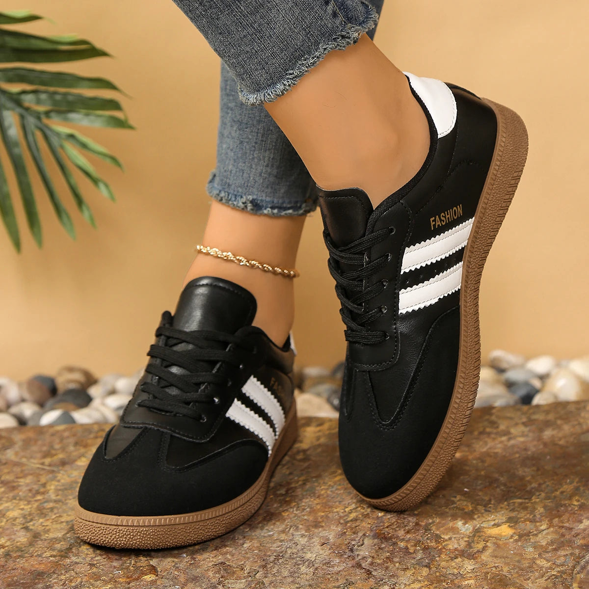 *Spring Autumn Hot Selling Elegant Casual Sports Shoes for Women's Fashion New Round Toe Comfortable Thick Soled Flat Work Shoes