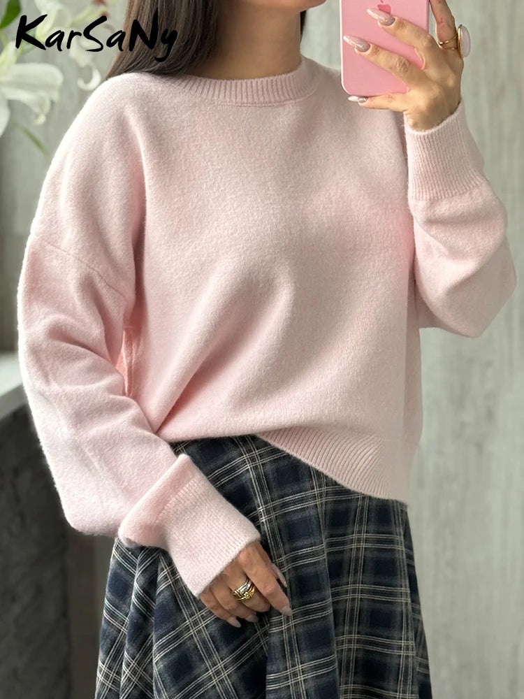 Oversized Knitted Pullover Sweater