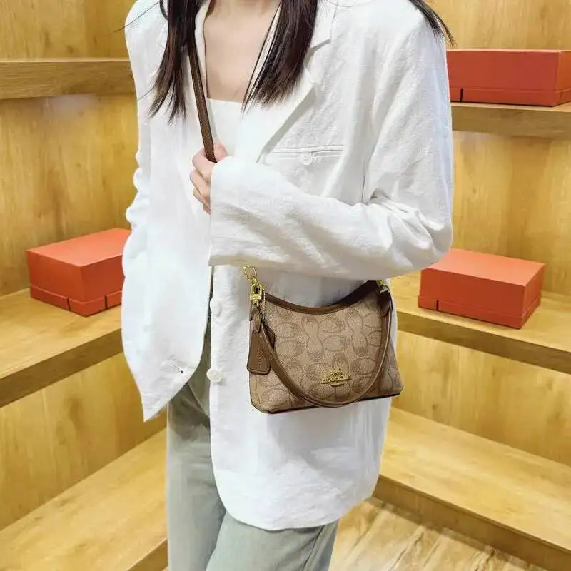 Geometric Print Underarm Crossbody Bag