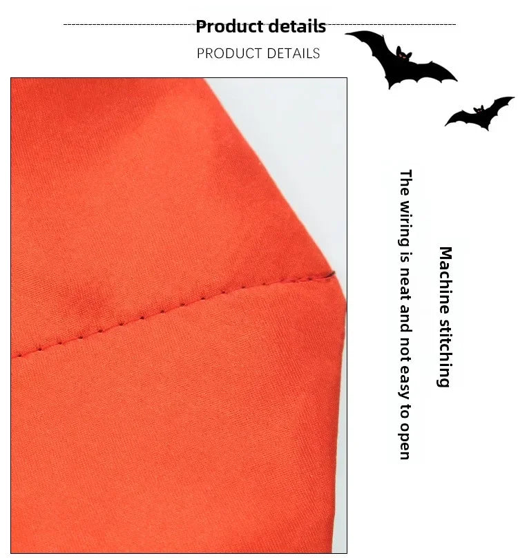 Halloween Pet Cape Costume with Bat Wings Adjustable Vampire Cloak for Puppy Kitten Dog Cat Cosplay Party Holiday Decorations