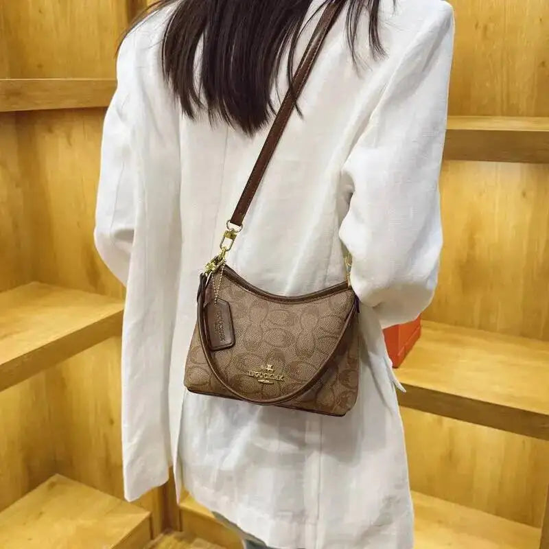 Geometric Print Underarm Crossbody Bag