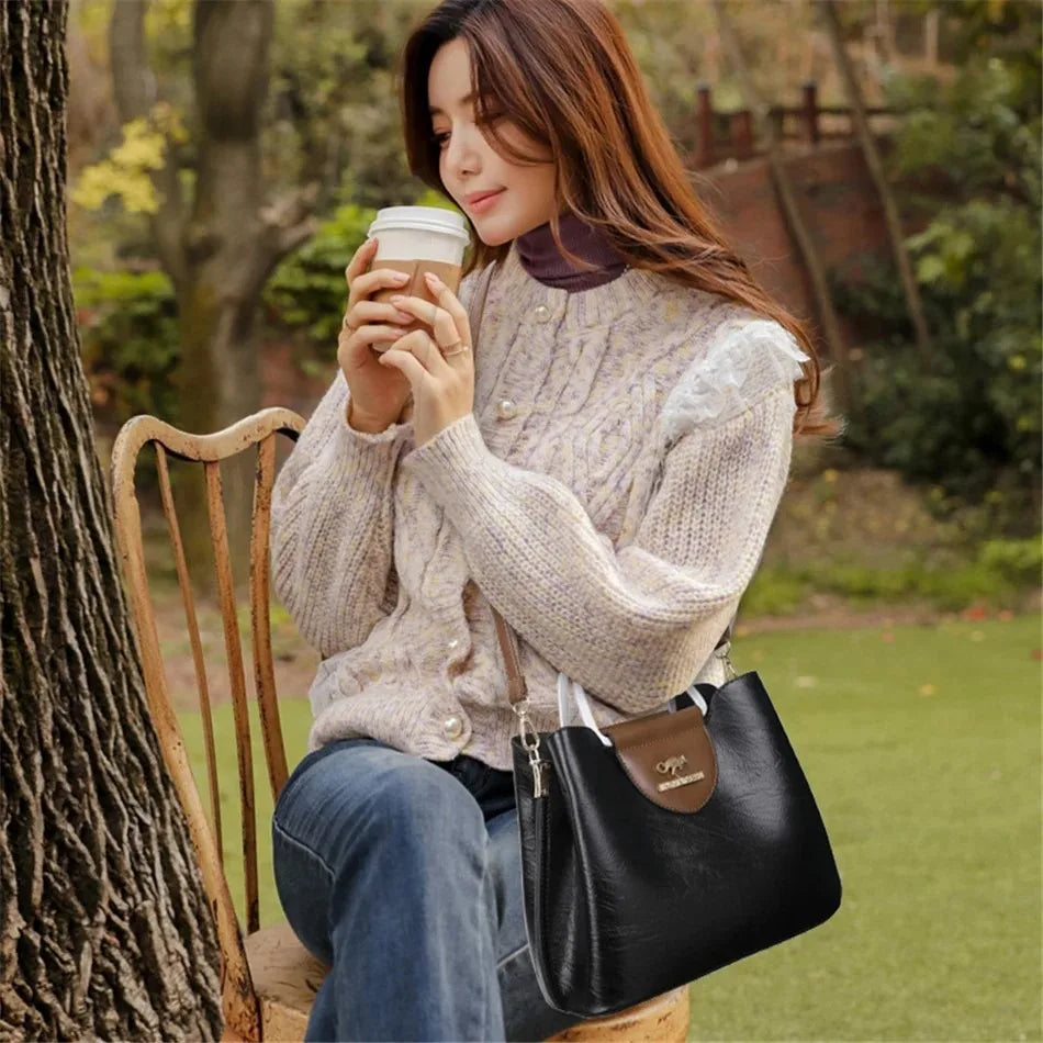 Genuine Brand Tote Bag Leather Luxury Handbags Women Bags Designer Handbags High Quality Ladies Crossbody Hand Bags for Women