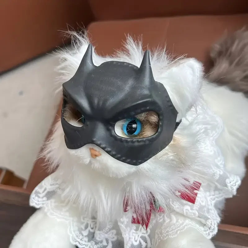 Funny Bat Cat Mask Pet Cosplay Costume for Halloween Masquerade Party Christmas New Year Easter Gift Cute Hero StyleAccessories