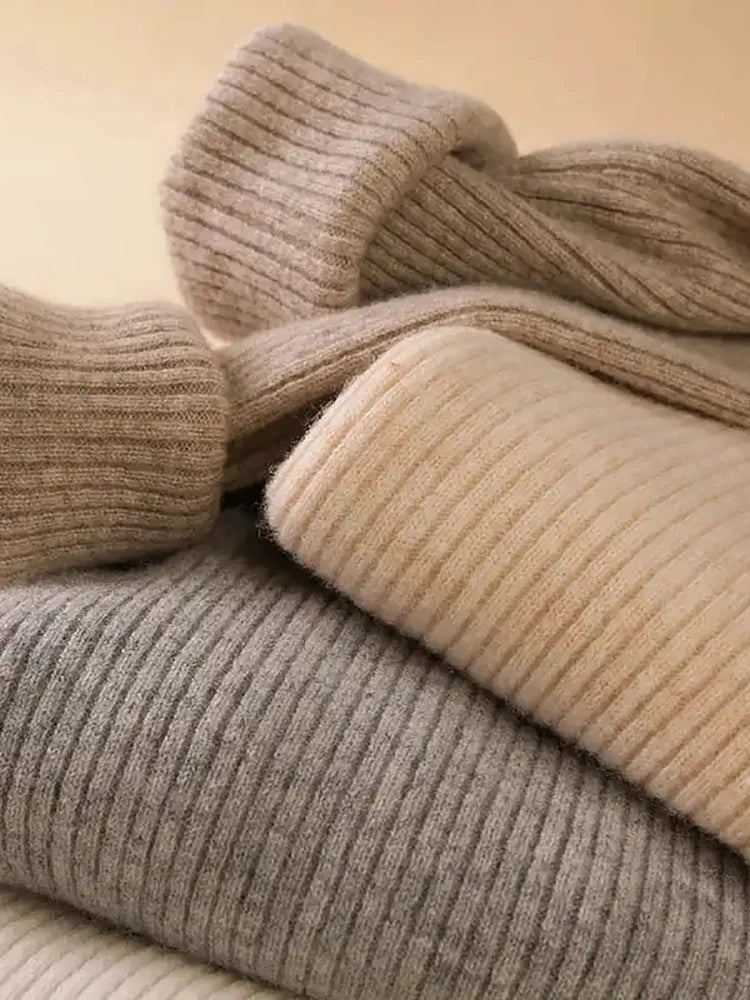 Heliar Women Fall Turtleneck Sweater Knitted Soft Pullovers Cashmere Jumpers Basic Soft Sweaters For Women 2026 Autumn Winter