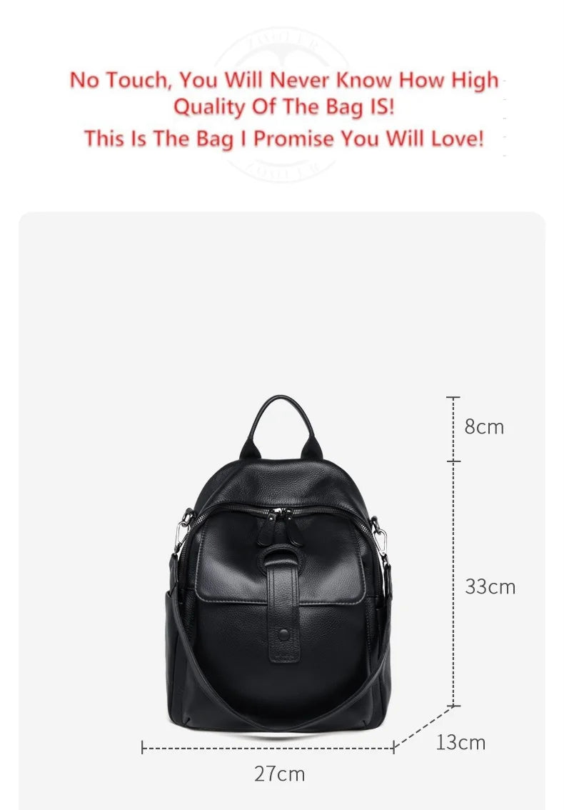 HOT ZOOLER Full Skin 100% Genuine Leather Backpack Women's Bag Classic 2026 New Large Backpack Designer Business Need #SC1700