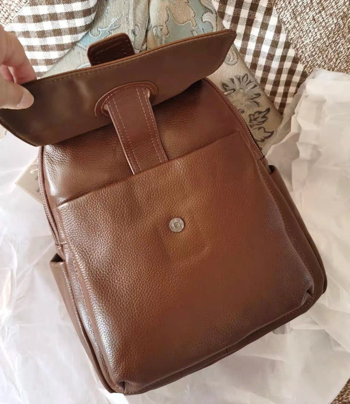 HOT ZOOLER Full Skin 100% Genuine Leather Backpack Women's Bag Classic 2026 New Large Backpack Designer Business Need #SC1700